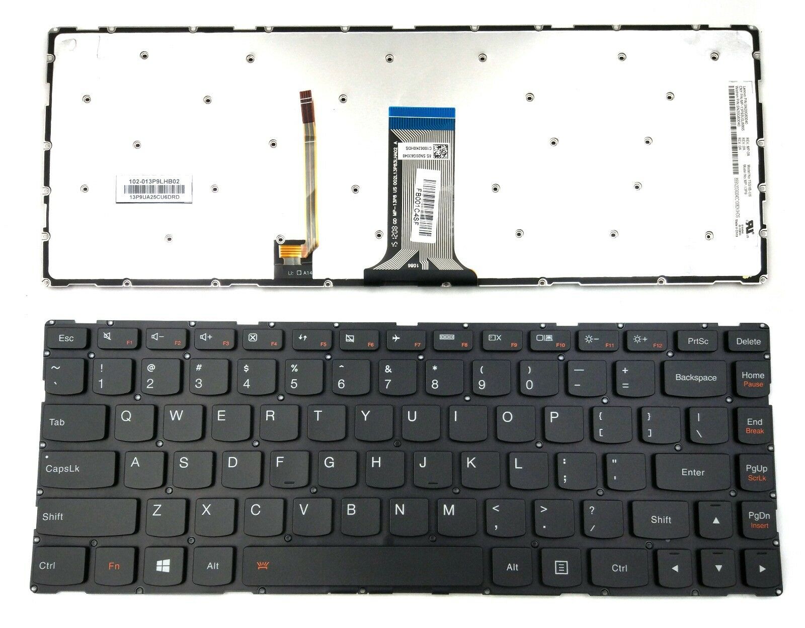 New Lenovo Flex 3-1435 3-1470 3-1480 Keyboard Backlit US PM5NR-US MP-13P93USJ6865 MP-13P9